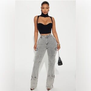 Fashion Nova Camden Cargo Utility jeans